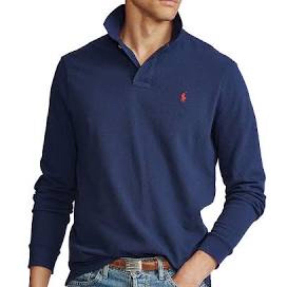 Polo Ralph Lauren L/S Polo Shirt- navy-L
